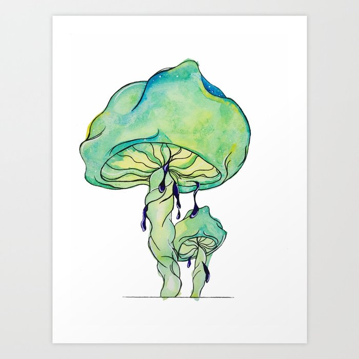 Mushroom Drawing Trippy ~ Drawing Easy