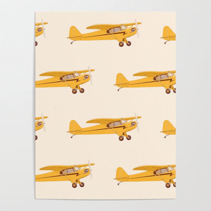 Little Yellow Plane Poster