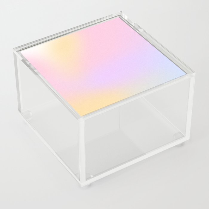 AURA | Bloom | Feminine Positive Energy | Pastel Gradient Mesh Art Acrylic Box