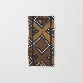 African Pattern - African Mudcloth Design Hand & Bath Towel