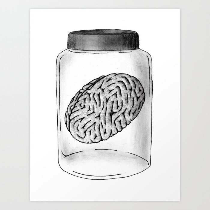Brain Jar Art Print