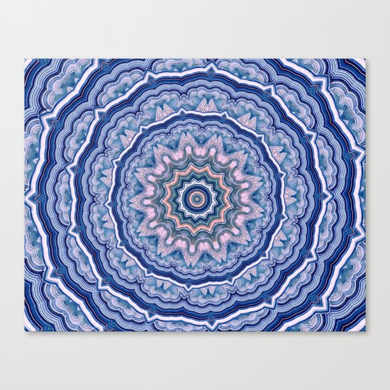 Agate Mandala Canvas Print