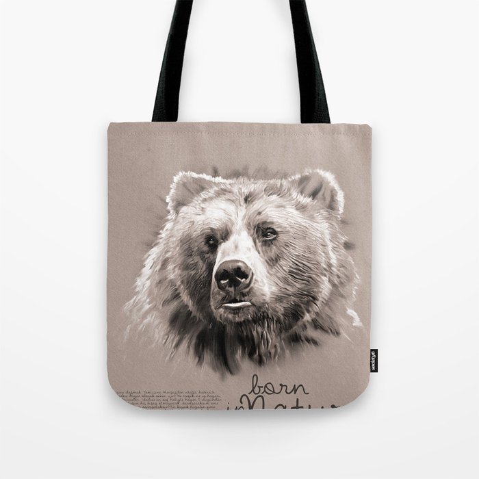 Bear (BornInNature) Tote Bag