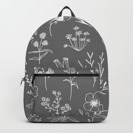 Patagonian Wildflowers - Charcoal Backpack