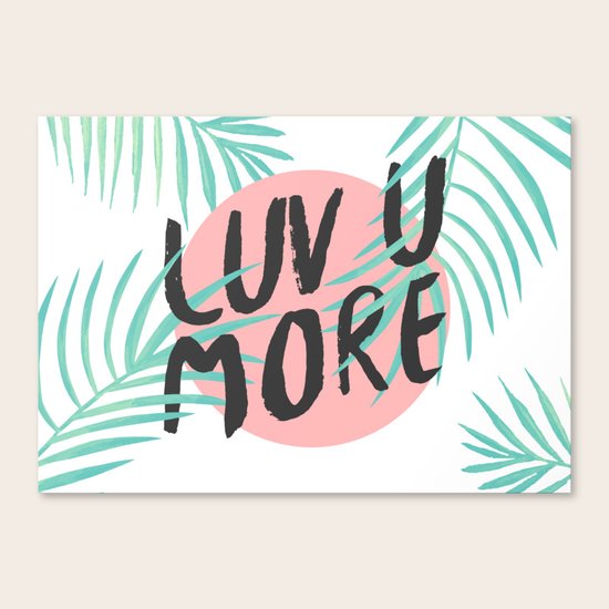 Luv u more Canvas Print