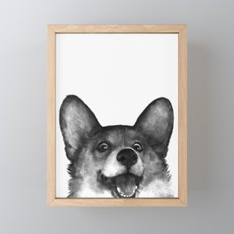 Corgi Framed Mini Art Print