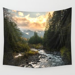The Sandy River I - nature photography Wall Tapestry