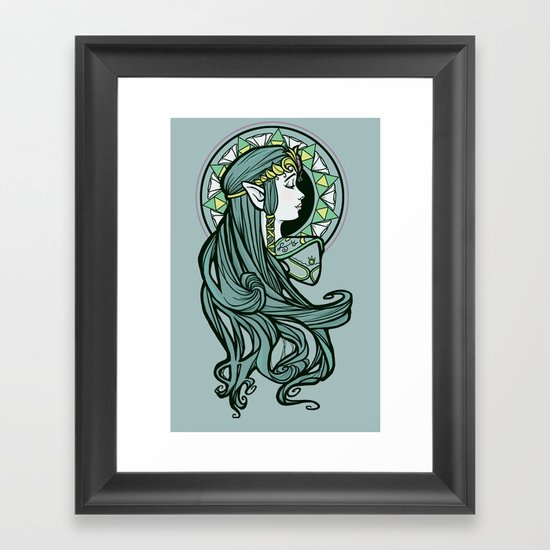 Zelda Nouveau Framed Art Print