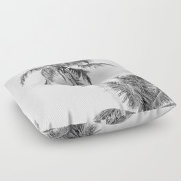 Floridian Palms Black & White #1 #tropical #wall #art #society6 Floor Pillow