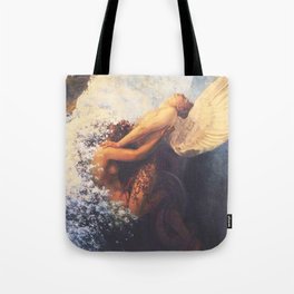 Siren and Angel entwined vintage art Tote Bag