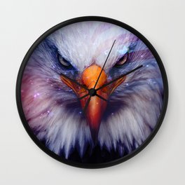 American Flag & Eagle Wall Clock