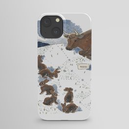 Taurus and the rabbits iPhone Case