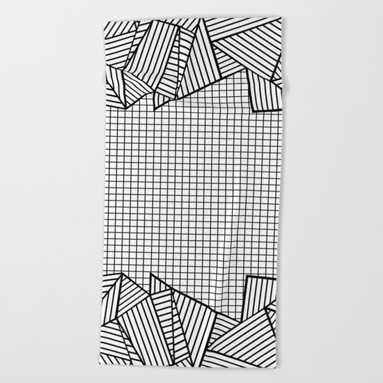 Grids and Stripes Beach Towel