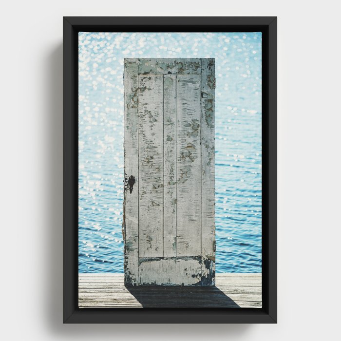 Atlantic Doorway Framed Canvas