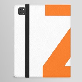 Letter Z (Orange & White) iPad Folio Case