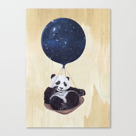 Panda in space Canvas Print