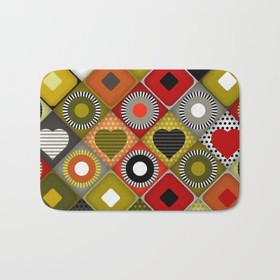 parava festive diamond Bath Mat