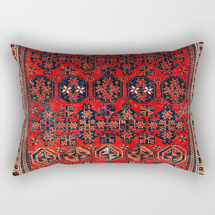 Baluch Khorasan Persian  Antique Rug Print Rectangular Pillow