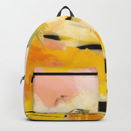 landscape abtract - paysage jaune Backpack