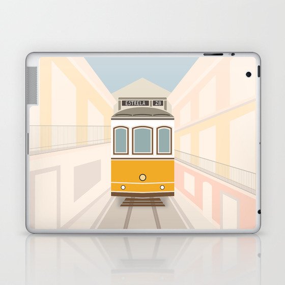 Lisbon Tram, Portugal Laptop & iPad Skin