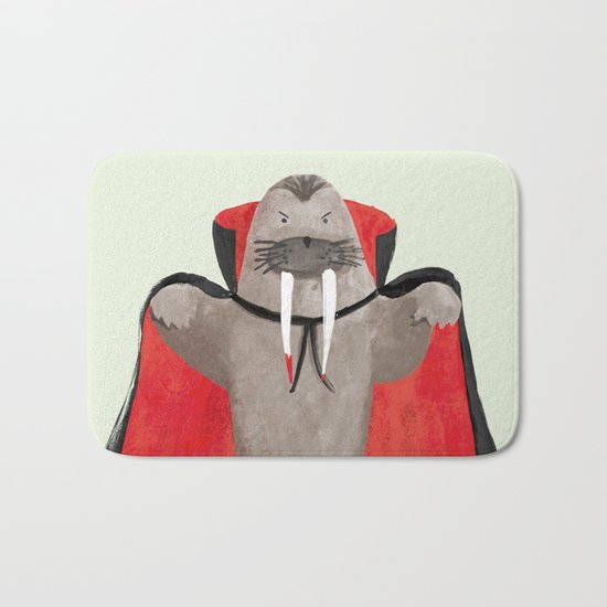 Vampire Walrus Bath Mat