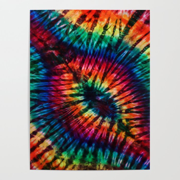 Tye Dye Rainbow Singularity Poster
