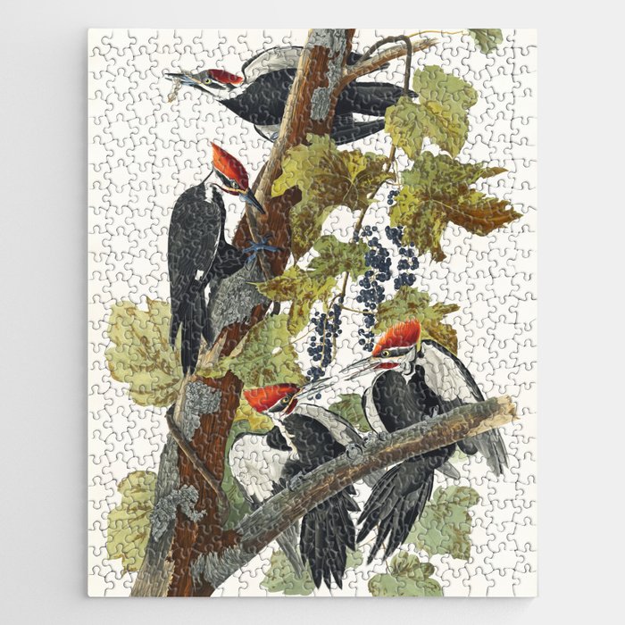 Pileated Woodpecker from Birds of America (1827) by John James Audubon  Jigsaw Puzzle