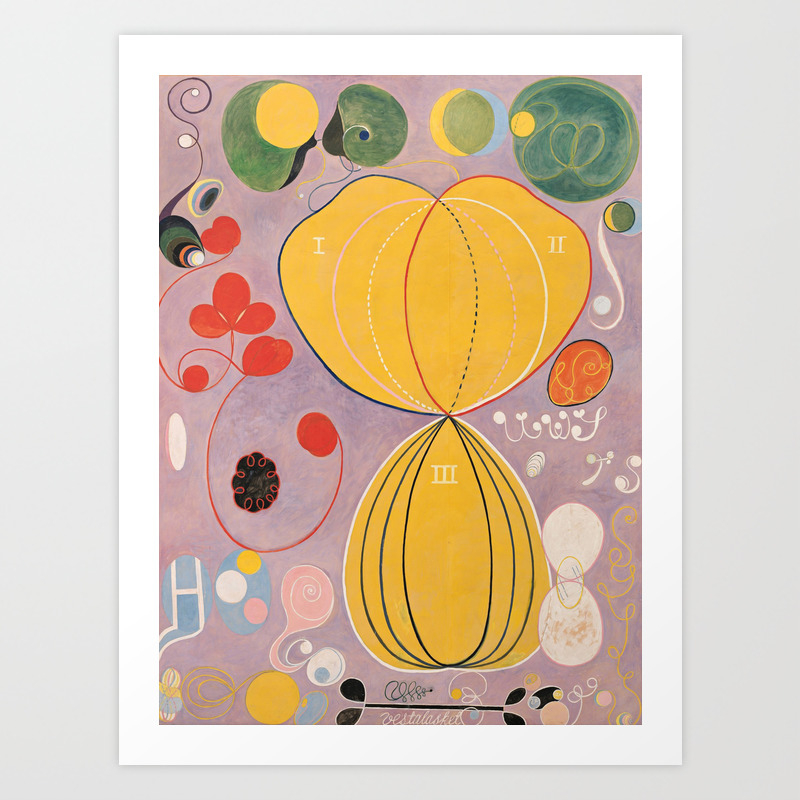 Hilma Af Klint Modern Abstract Painting Art Print By Artculture