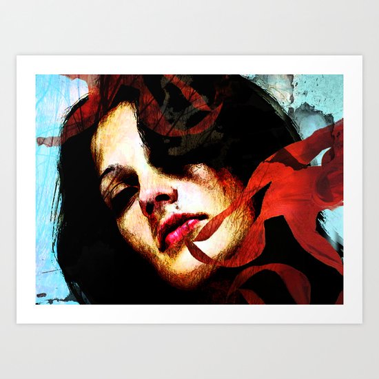 out of the light Art Print