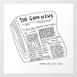 Good News! Art Print