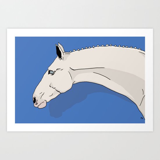 Blue Eyes Art Print