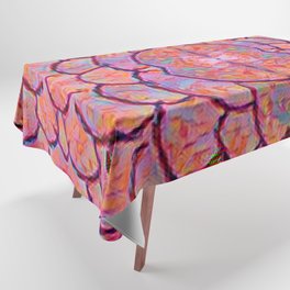 Red Floral Bloom  Tablecloth