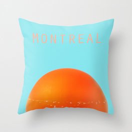 MONTREAL PASTEL Orange Julep Throw Pillow