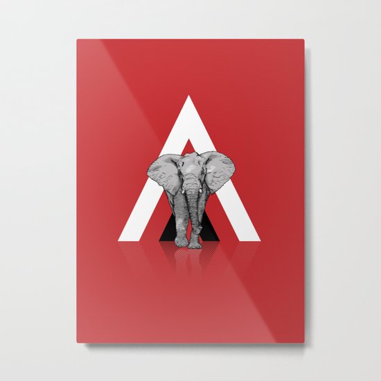 Because I Can't Forget - RED Metal Print