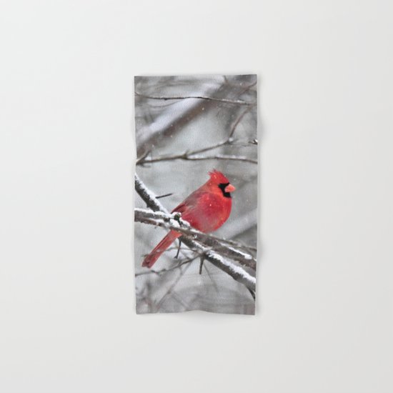 Quiet Time in the Snowy Woods Hand & Bath Towel