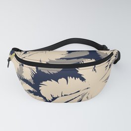 Palm Trees Navy Fanny Pack