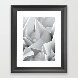 White Noiz Framed Art Print