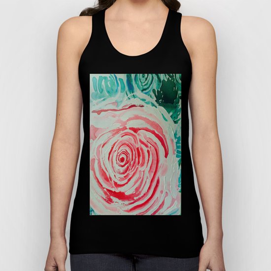 Where the Pink Roses Grow, Summer is Ending and Romantic Fall Nights are Here Unisex Tank Top