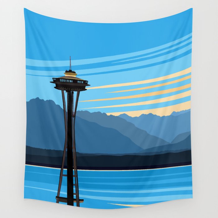 Blue Pearl Wall Tapestry