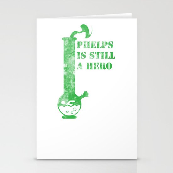 Phelps is a still a hero Stationery Cards