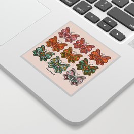 Rainbow Butterflies Sticker