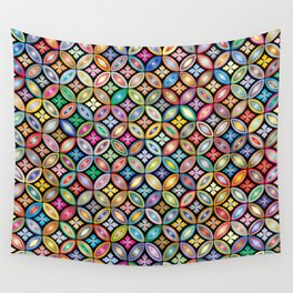 Ornate Prismatic Floral Background. Wall Tapestry
