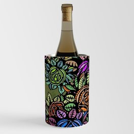 Floral Repeat Pattern 19 Wine Chiller