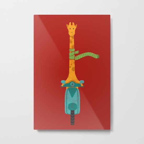 Scooter - ing around Metal Print