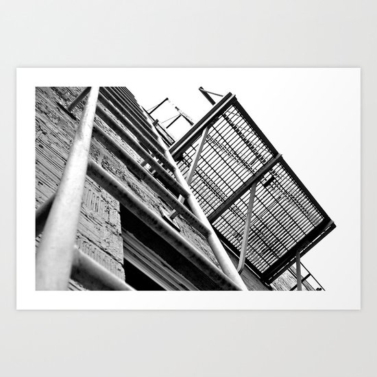Alley balcony Art Print