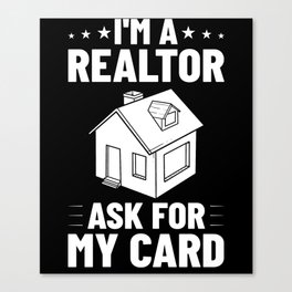 Real Estate Agent Realtor Investing Canvas Print
