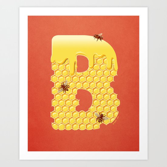 Honey B Art Print