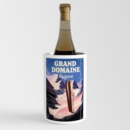 Grand Domaine France Ski poster Wine Chiller