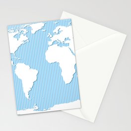 World map Stationery Card