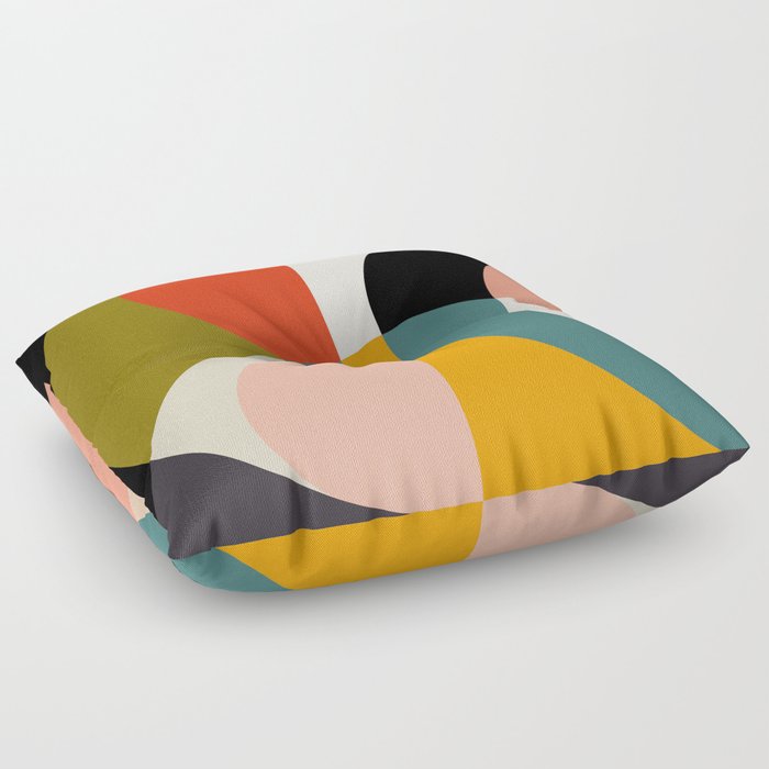 geometry shapes 3 Floor Pillow